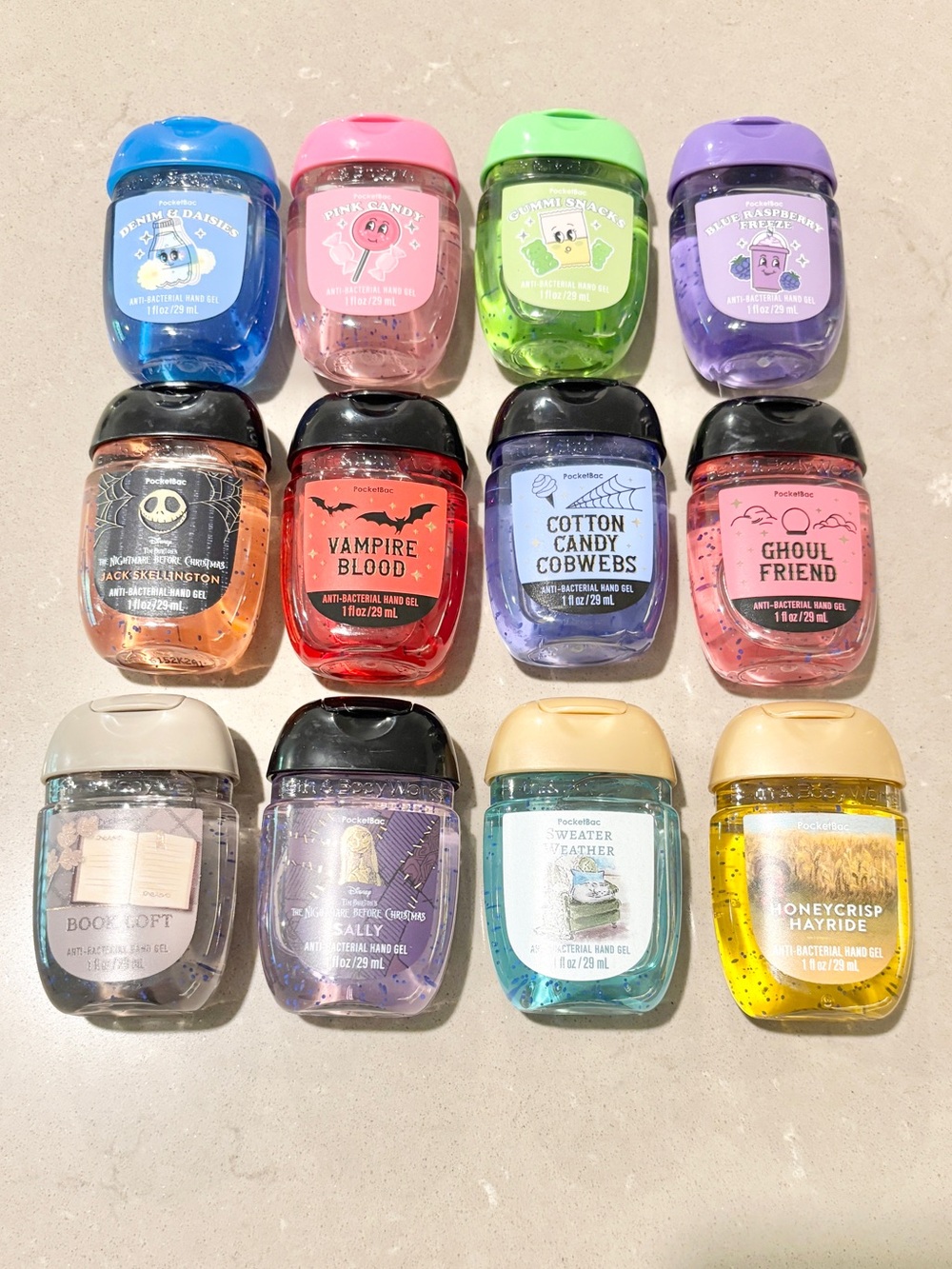 Bath and Body Works PocketBac Rare 12 Piece Halloween Disney Bundle Lot